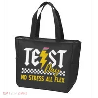 Testing Day Bruh No Stress All Flex Teacher Student Tote Bag thumb 3