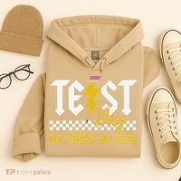 Testing Day Bruh No Stress All Flex Teacher Student Hoodie thumb 4