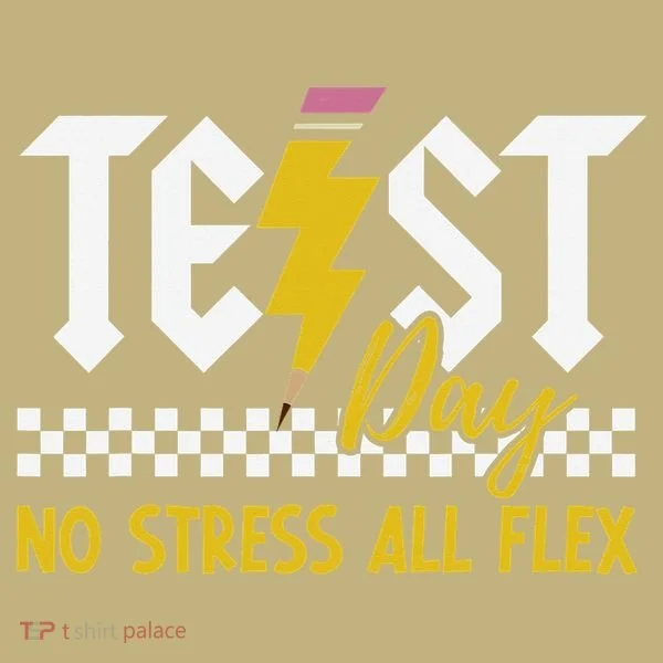 Testing Day Bruh No Stress All Flex Teacher Student Hoodie