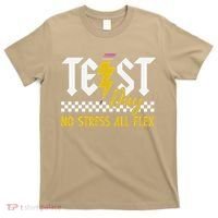 Testing Day Bruh No Stress All Flex Teacher Student T-Shirt thumb 0