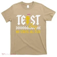 Testing Day Bruh No Stress All Flex Teacher Student T-Shirt thumb 0