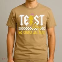 Testing Day Bruh No Stress All Flex Teacher Student T-Shirt thumb 3
