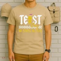 Testing Day Bruh No Stress All Flex Teacher Student T-Shirt thumb 6