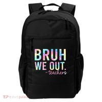Tie Dye Bruh We Out Teacher Summer Break Last Day Of School Backpack thumb 0