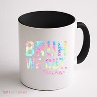 Tie Dye Bruh We Out Teacher Summer Break Last Day Of School Coffee Mug thumb 1