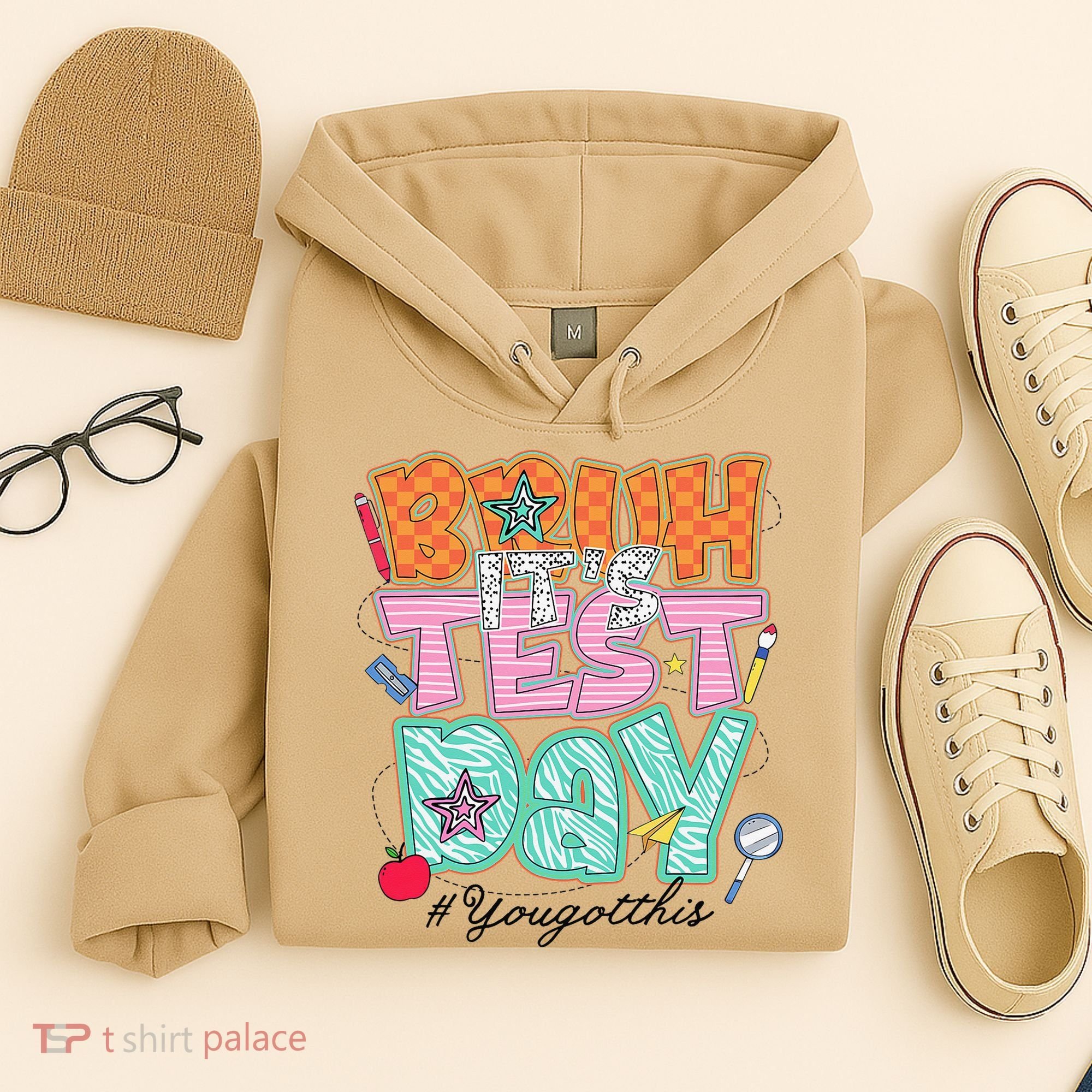 Testing Day Bruh Its Test Day You Got This Teacher Student Hoodie