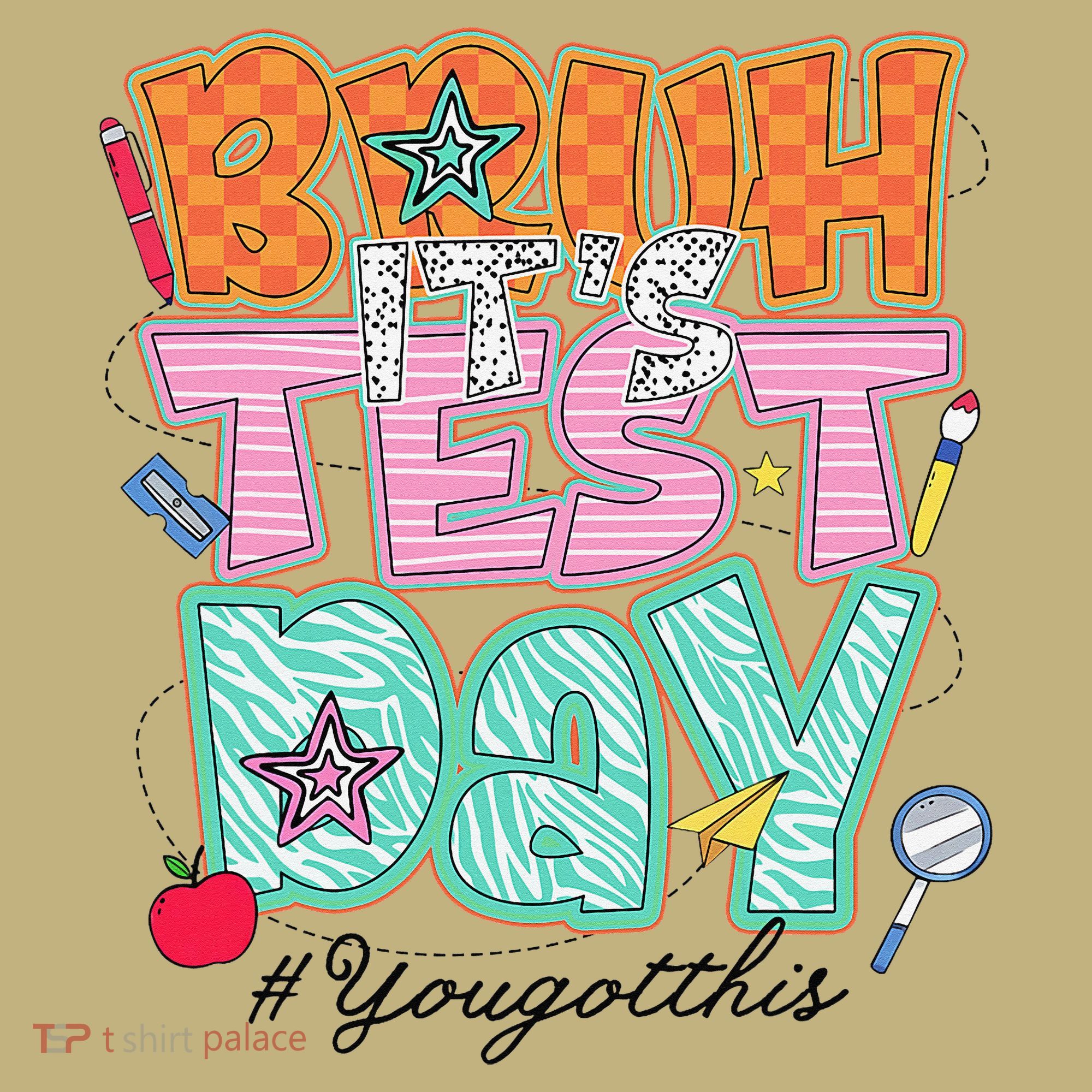 Testing Day Bruh Its Test Day You Got This Teacher Student Hoodie