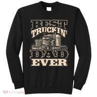 Truck Driver Best Trucking Dad Ever Trucker Fathers Day Sweatshirt thumb 0