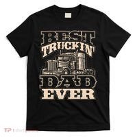 Truck Driver Best Trucking Dad Ever Trucker Fathers Day T-Shirt thumb 0