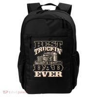 Truck Driver Best Trucking Dad Ever Trucker Fathers Day Backpack thumb 0