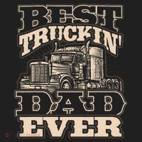 Truck Driver Best Trucking Dad Ever Trucker Fathers Day Tumbler thumb 3