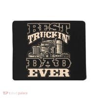 Truck Driver Best Trucking Dad Ever Trucker Fathers Day Mousepad thumb 0