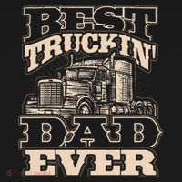 Truck Driver Best Trucking Dad Ever Trucker Fathers Day Ornament thumb 1