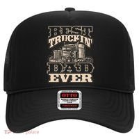 Truck Driver Best Trucking Dad Ever Trucker Fathers Day Hat thumb 0