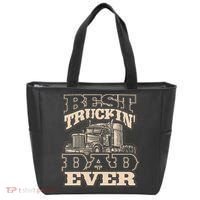 Truck Driver Best Trucking Dad Ever Trucker Fathers Day Tote Bag thumb 0