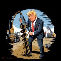 Trump Drill Baby Drill Toddler Hoodie thumb 2