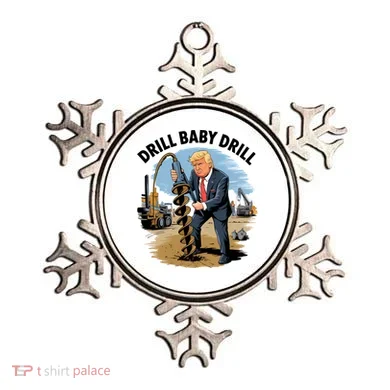 Trump Drill Baby Drill Ornament