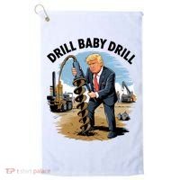 Trump Drill Baby Drill Golf Towel thumb 0