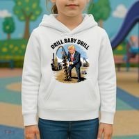 Trump Drill Baby Drill Kids Hoodie thumb 3