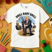 Trump Drill Baby Drill Kids T-Shirt thumb 3