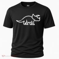 Triceratops Dinosaur Badge Cooling Performance Crew T-Shirt thumb 0