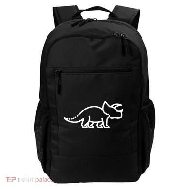 Triceratops Dinosaur Badge Backpack