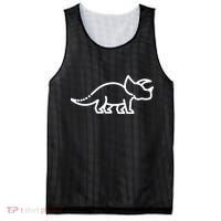 Triceratops Dinosaur Badge Mesh Reversible Basketball Jersey Tank thumb 0
