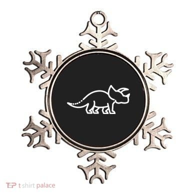 Triceratops Dinosaur Badge Ornament