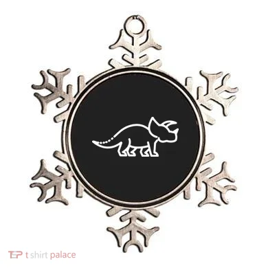 Triceratops Dinosaur Badge Ornament