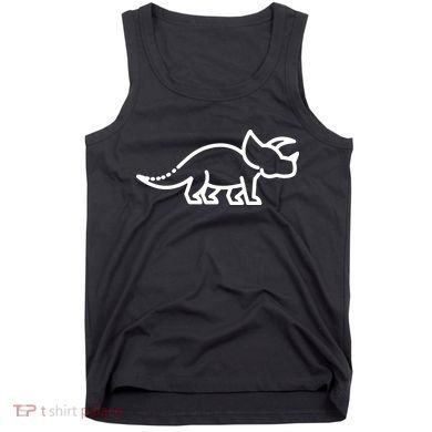Triceratops Dinosaur Badge Tank Top