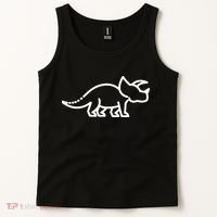Triceratops Dinosaur Badge Tank Top thumb 2