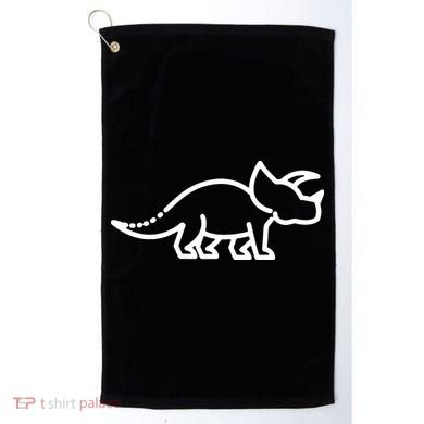 Triceratops Dinosaur Badge Golf Towel