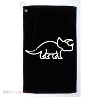 Triceratops Dinosaur Badge Golf Towel thumb 0
