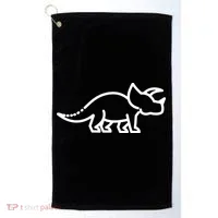 Triceratops Dinosaur Badge Golf Towel thumb 0