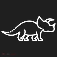 Triceratops Dinosaur Badge Golf Towel thumb 3