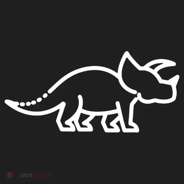 Triceratops Dinosaur Badge Golf Towel