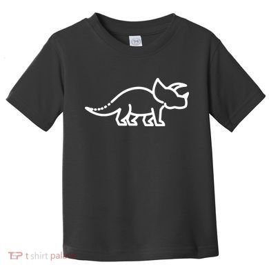 Triceratops Dinosaur Badge Toddler T-Shirt