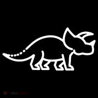 Triceratops Dinosaur Badge Women's Long Sleeve Shirt thumb 2