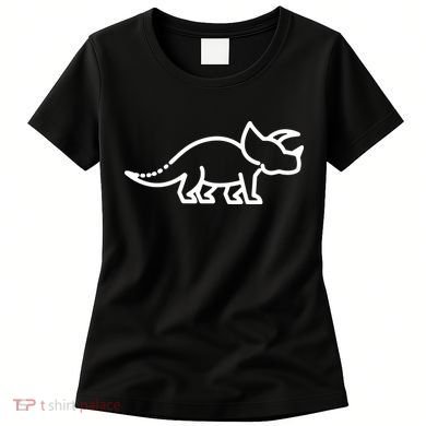 Triceratops Dinosaur Badge Women's T-Shirt