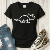 Triceratops Dinosaur Badge Women's T-Shirt thumb 3