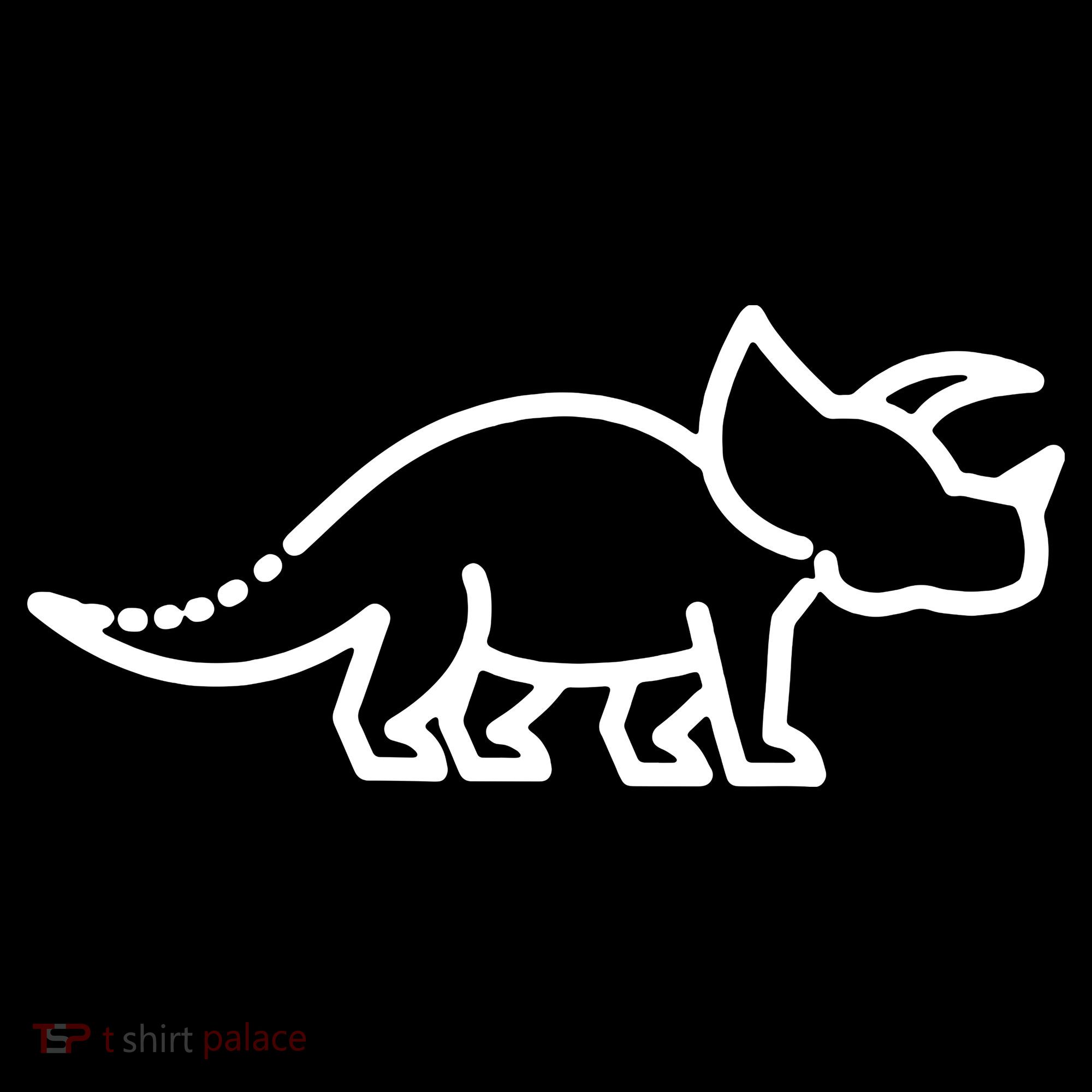 Triceratops Dinosaur Badge Women's T-Shirt