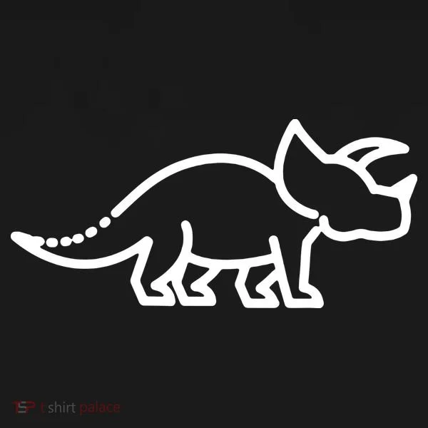 Triceratops Dinosaur Badge Women's T-Shirt