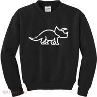 Triceratops Dinosaur Badge Kids Sweatshirt thumb 0
