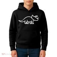 Triceratops Dinosaur Badge Kids Hoodie thumb 4