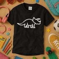 Triceratops Dinosaur Badge Kids T-Shirt thumb 3
