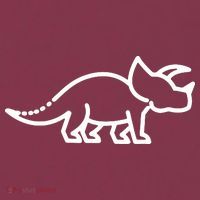 Triceratops Dinosaur Badge 16oz Travel Tumbler thumb 2