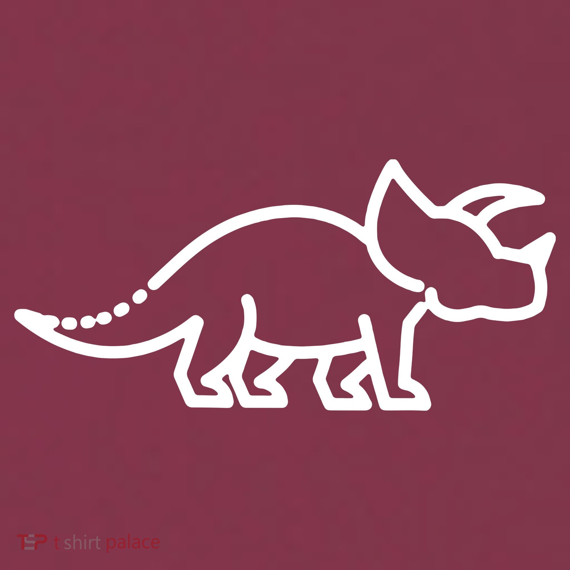 Triceratops Dinosaur Badge 16oz Travel Tumbler
