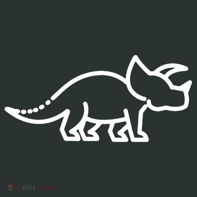 Triceratops Dinosaur Badge Infant Baby Jersey Bodysuit