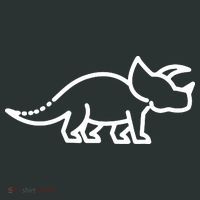 Triceratops Dinosaur Badge Infant Baby Jersey Bodysuit thumb 2