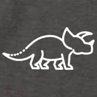 Triceratops Dinosaur Badge Vector Backpack thumb 2